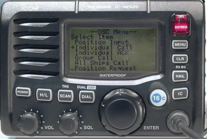 Radio VHF ASN (01): Appel INDIVIDUEL d'une station